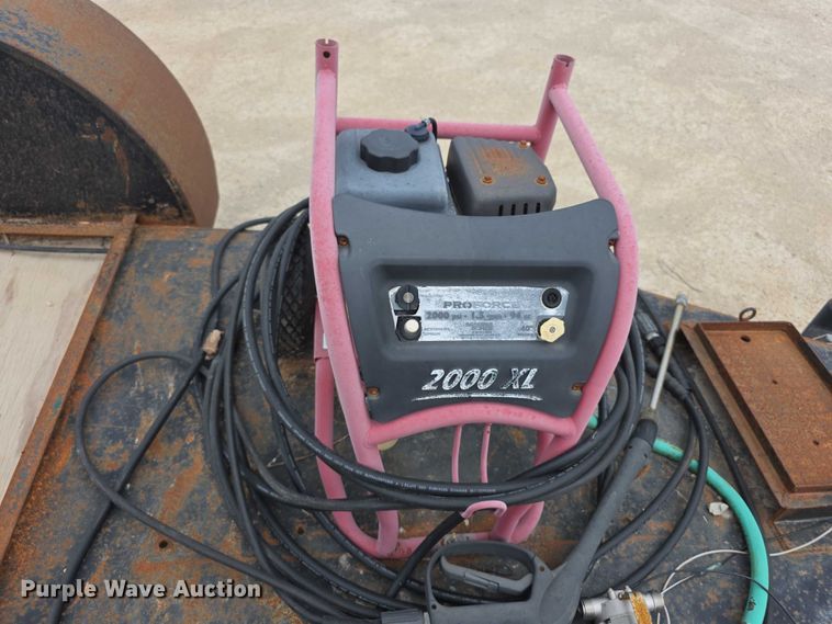 image for item DZ6007 Shop built power washing trailer