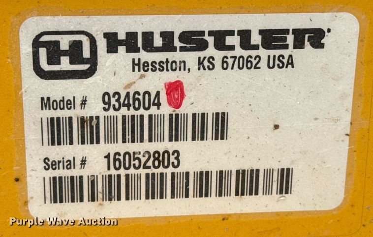 image for item DZ8712 2016 Hustler Raptor SD ZTR lawn mower