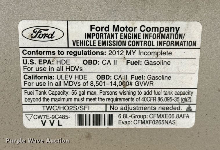 image for item DZ8761 2012 Ford E350 shuttle bus