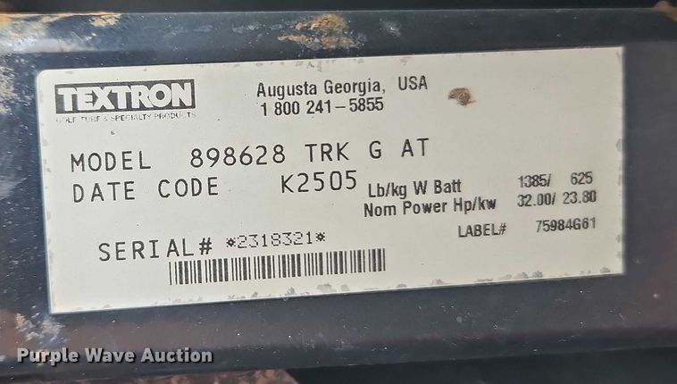 image for item EB8196 Cushman Turf-Truckster utility vehicle