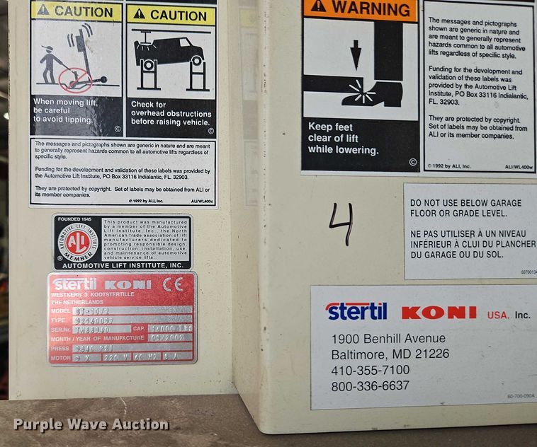 image for item EB8198 (4) Stertil Koni ST-1072 column lifts