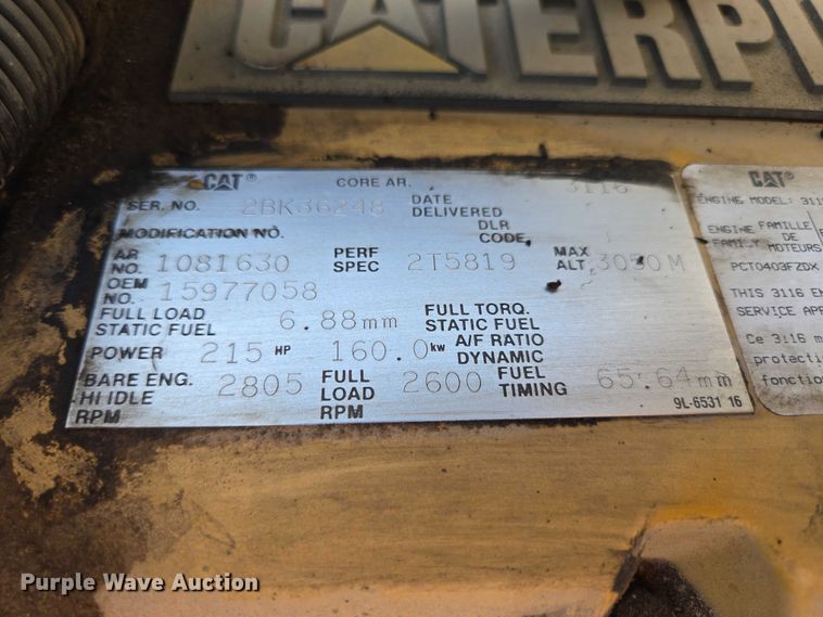 image for item ED2154 1994 Chevrolet Kodiak digger derrick truck