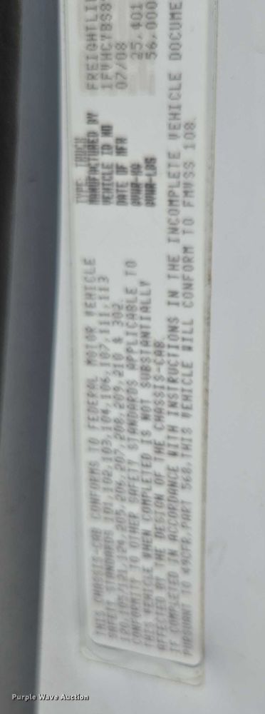 image for item ED2155 2009 Freightliner Business Class M2 digger derrick truck