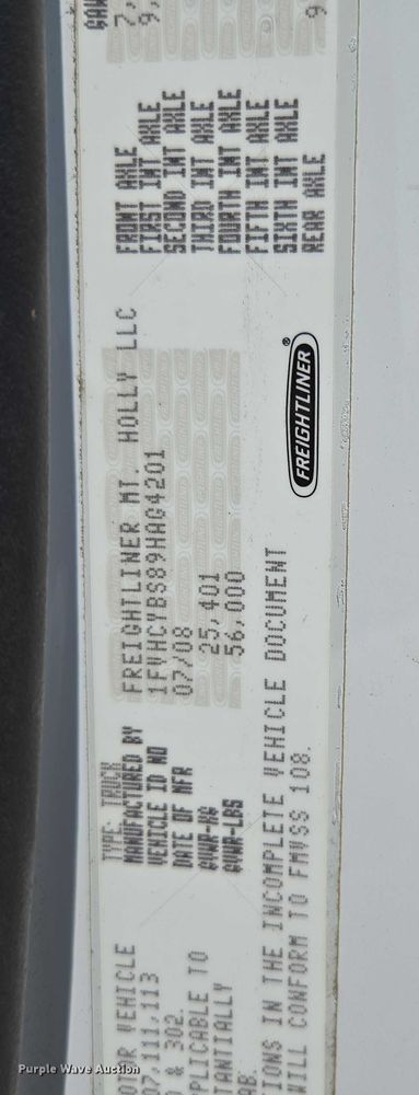 image for item ED2155 2009 Freightliner Business Class M2 digger derrick truck