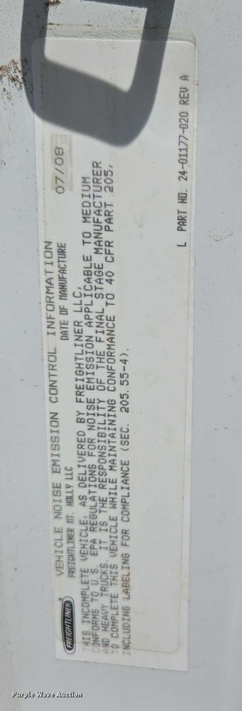 image for item ED2155 2009 Freightliner Business Class M2 digger derrick truck