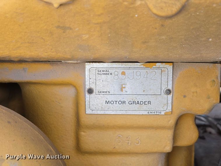 image for item ED2158 1970 Caterpillar 112F motor grader