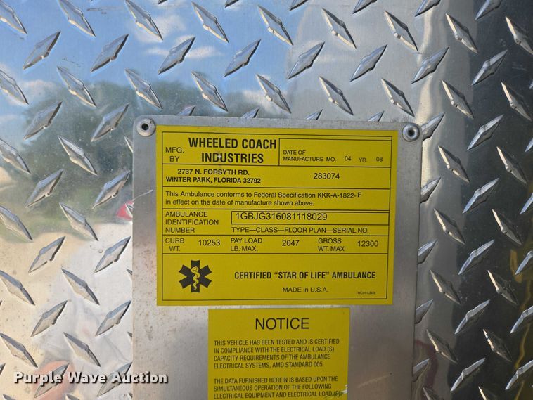 image for item ED2159 2008 Chevrolet Express ambulance