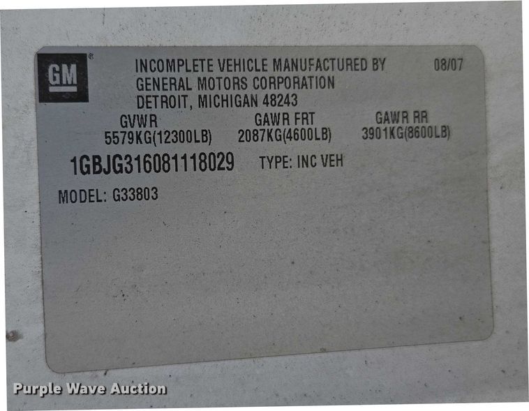 image for item ED2159 2008 Chevrolet Express ambulance