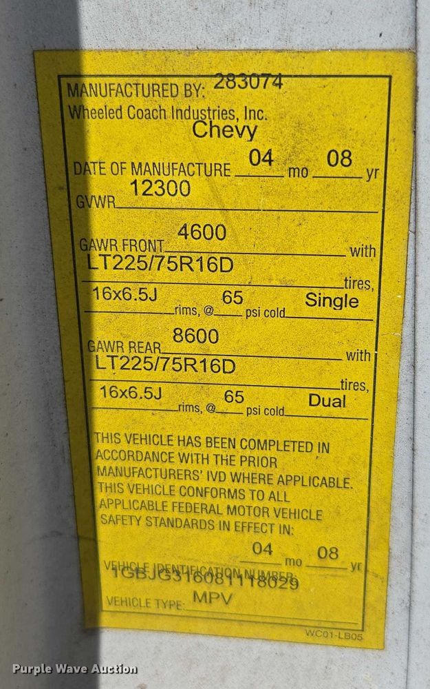 image for item ED2159 2008 Chevrolet Express ambulance