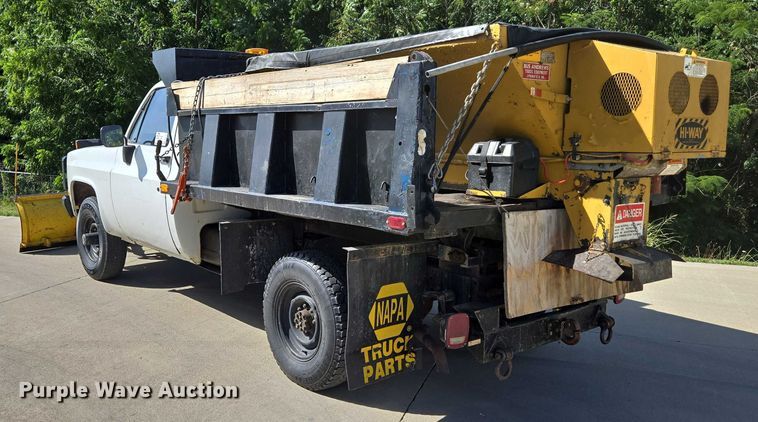 image for item ED2163 1984 Chevrolet D30 dump bed pickup truck