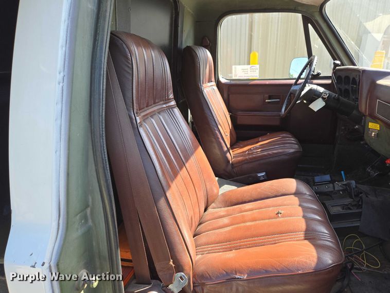 image for item ED2163 1984 Chevrolet D30 dump bed pickup truck