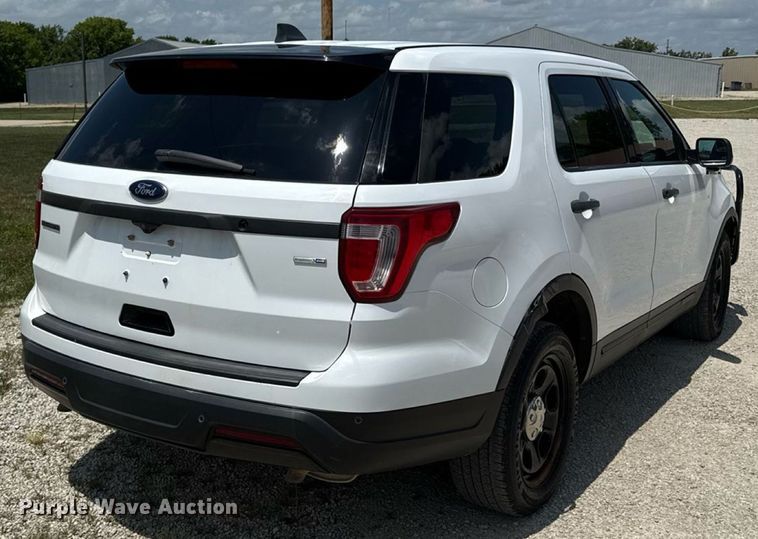 image for item ED4327 2018 Ford Explorer Police Interceptor SUV
