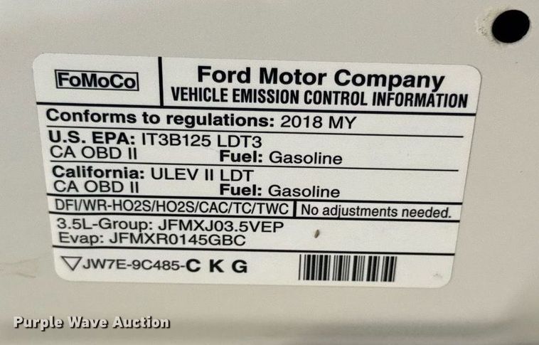 image for item ED4329 2018 Ford Explorer Police Interceptor  SUV