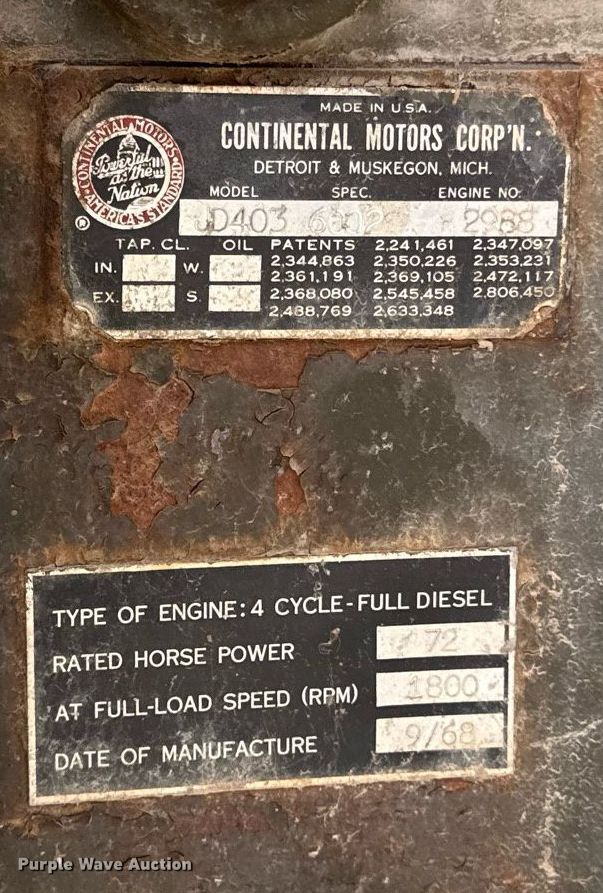 image for item ED4369 1974 Davey Air compressor