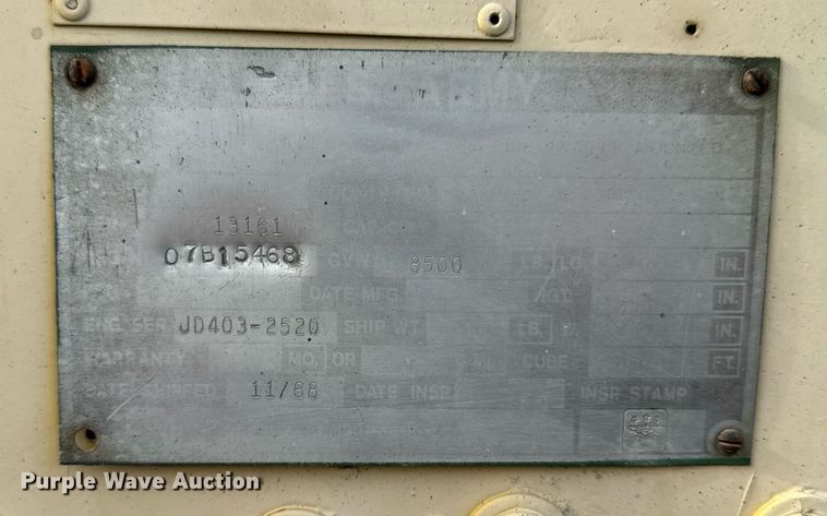 image for item ED4369 1974 Davey Air compressor