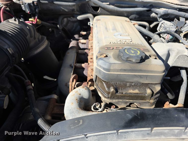 image for item EF3614 2005 Dodge Ram 3500 flatbed pickup truck