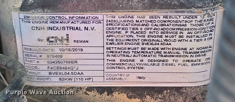 image for item EF3615 2012 New Holland T6020 Plus MFWD tractor