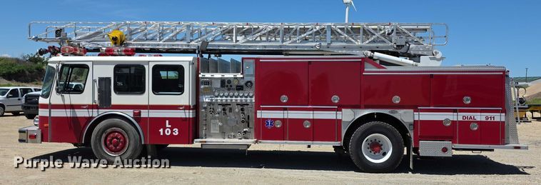 image for item EF3617 1990 Federal Motors E-One ladder fire truck