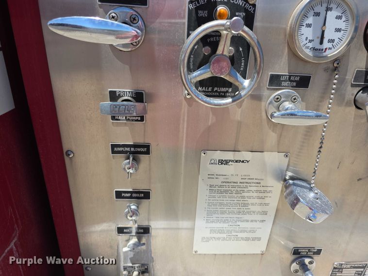 image for item EF3617 1990 Federal Motors E-One ladder fire truck