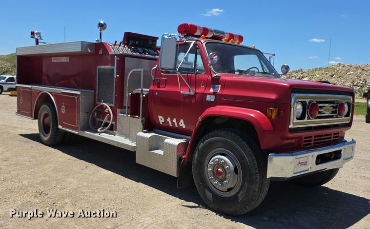 image for item EF3619 1986 Chevrolet  C70 Custom Deluxe pumper fire truck