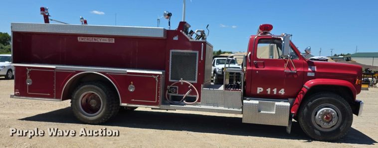 image for item EF3619 1986 Chevrolet  C70 Custom Deluxe pumper fire truck