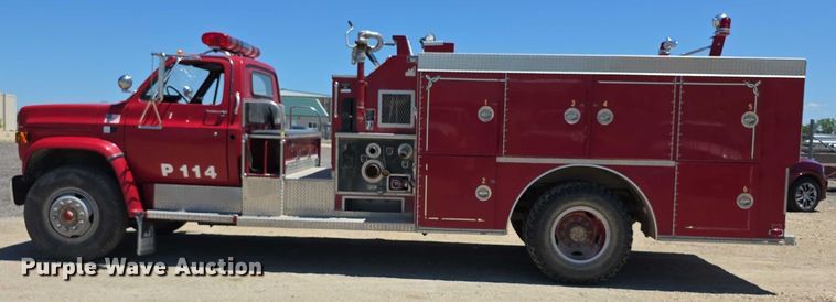image for item EF3619 1986 Chevrolet  C70 Custom Deluxe pumper fire truck