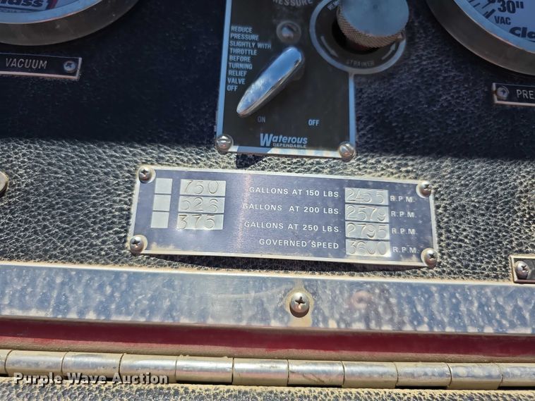 image for item EF3619 1986 Chevrolet  C70 Custom Deluxe pumper fire truck