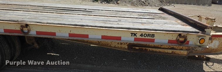 image for item EF3623 2000 Trail King TK40RB tilt deck equipment trailer