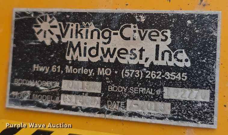 image for item EF3637 2014 International 7600 dump truck