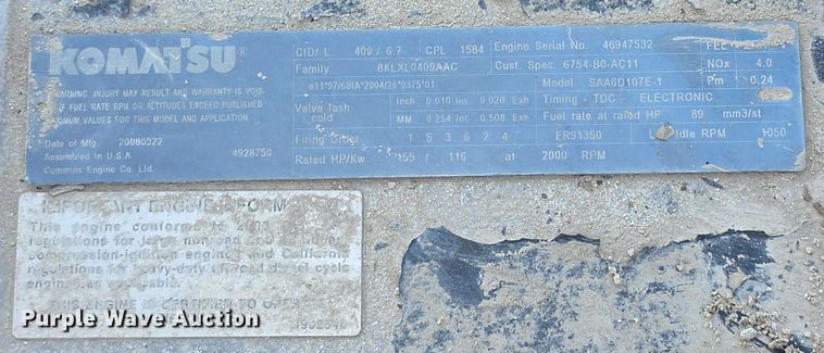 image for item EF3639 2009 Komatsu PC200LC-8 excavator