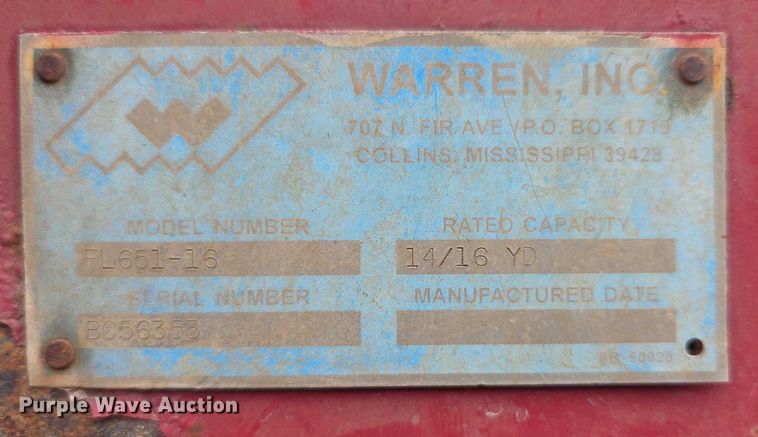 image for item EF3658 2006 Sterling L-Line dump truck