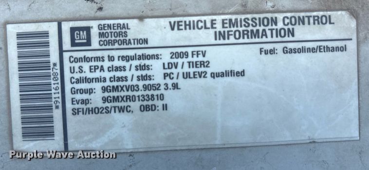 image for item EG8137 2009 Chevrolet Impala Police  