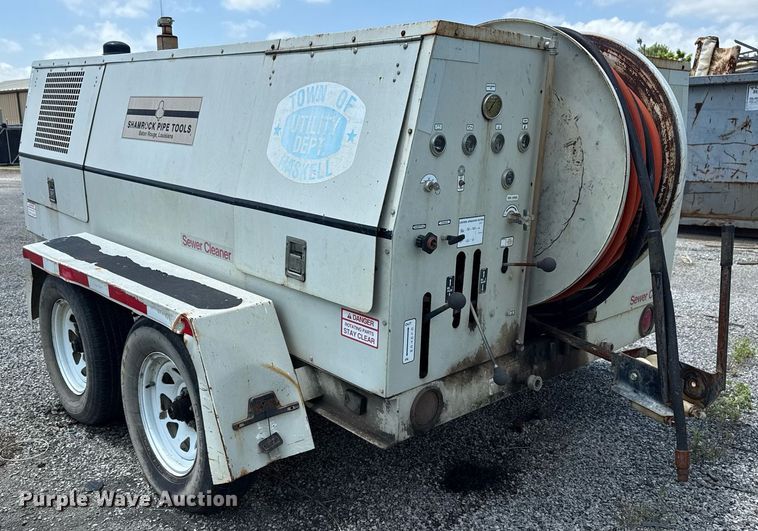 image for item EG8149 1994 Shamrock Pipe Tools sewer jetter trailer