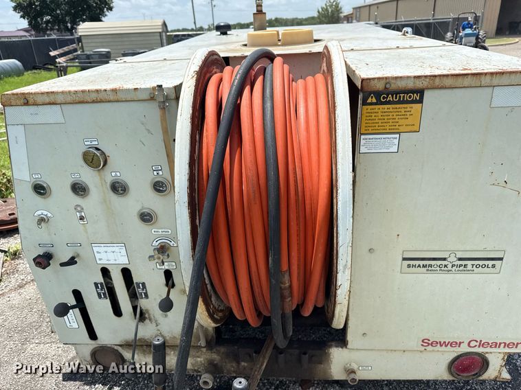 image for item EG8149 1994 Shamrock Pipe Tools sewer jetter trailer