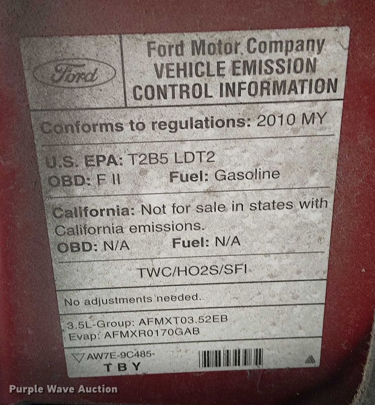 image for item EG8566 2010 Ford Edge SUV