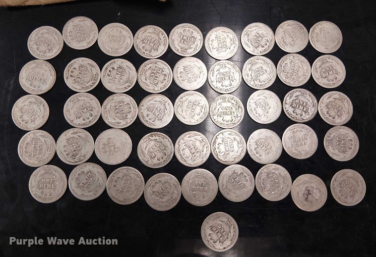 image for item EG8581 (46) 1910 Barber silver dimes 
