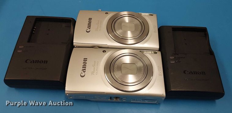 image for item EG8598 (2) Canon PowerShot ELPH180 cameras