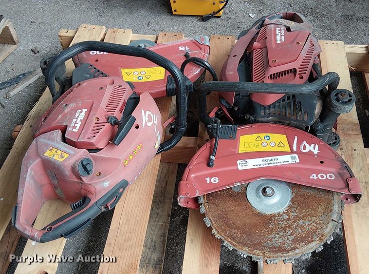 image for item EG8619 (2) Hilti DSH900-X concrete saw