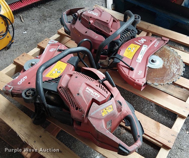 image for item EG8619 (2) Hilti DSH900-X concrete saw