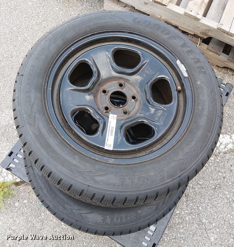 image for item EG8620 (2) Goodyear eagle  245/55R18 tires and wheels