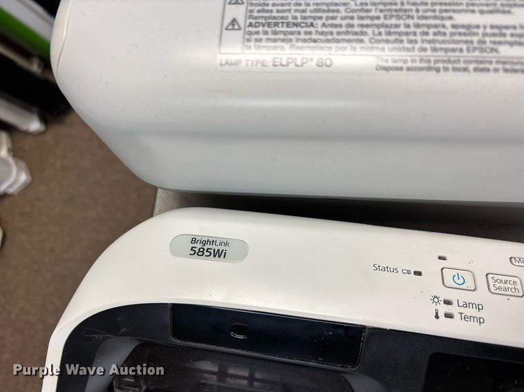 image for item EJ7606 Approximately 11 Epson Brightlink projectors