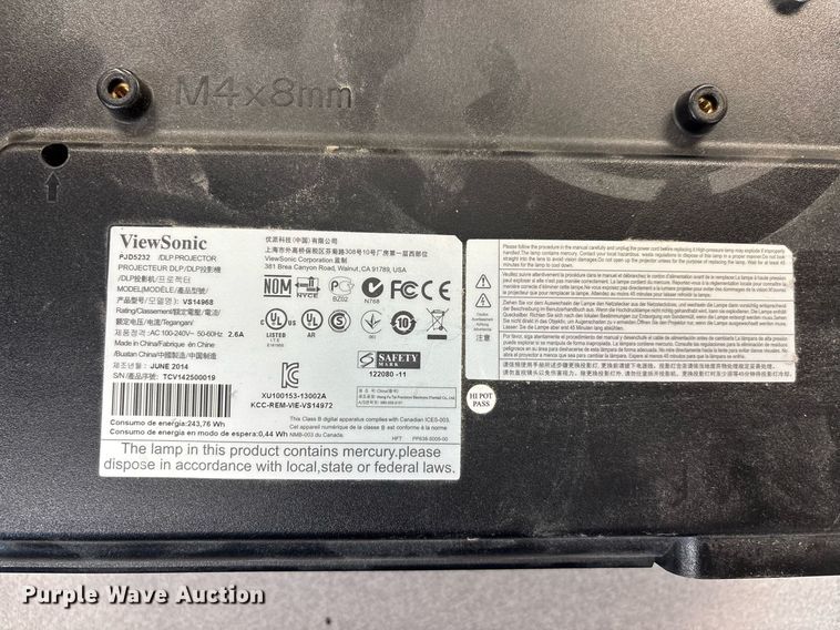 image for item EJ7607 Approximately 27 projectors