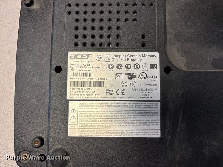 image for item EJ7607 Approximately 27 projectors