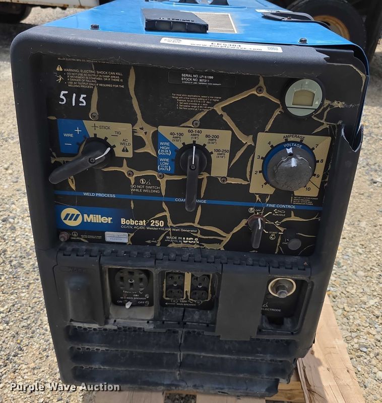image for item EK5384 Miller Bobcat 250 welder/generator