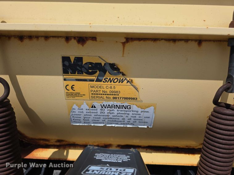 image for item EK5386 Meyer C-8.5 snow plow