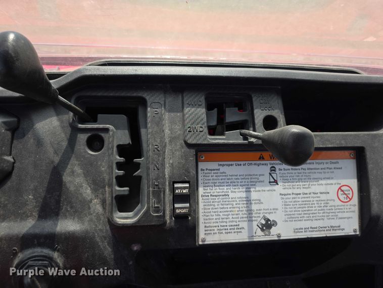 image for item EK5466 2016 honda Pioneer 1000 utility vehicle