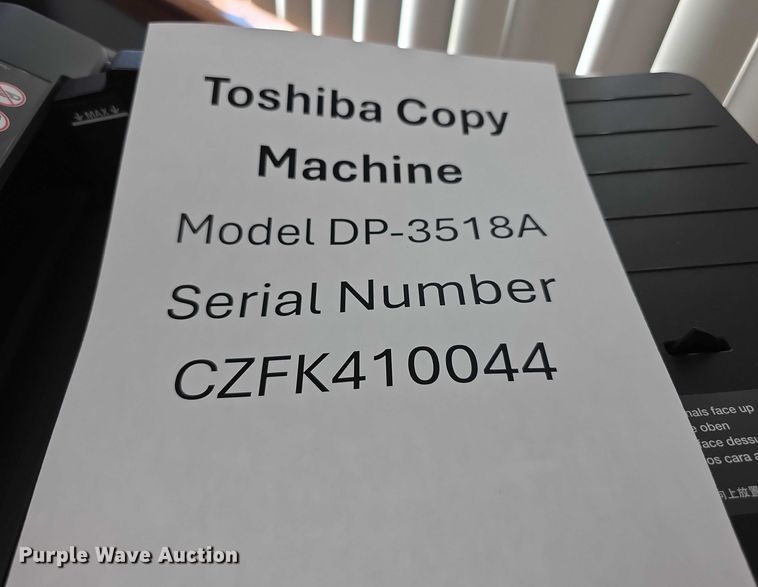 image for item EK5472 Toshiba DP3518A  multifunction printer