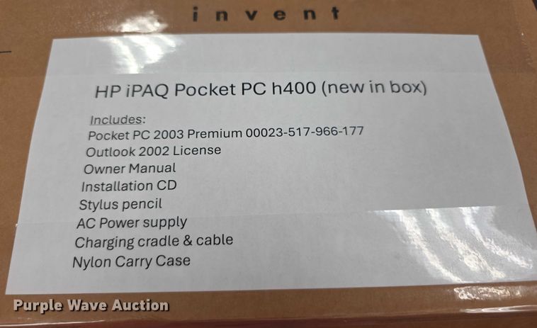 image for item EK5476 (2) HP iPAQ H400 pocket PC