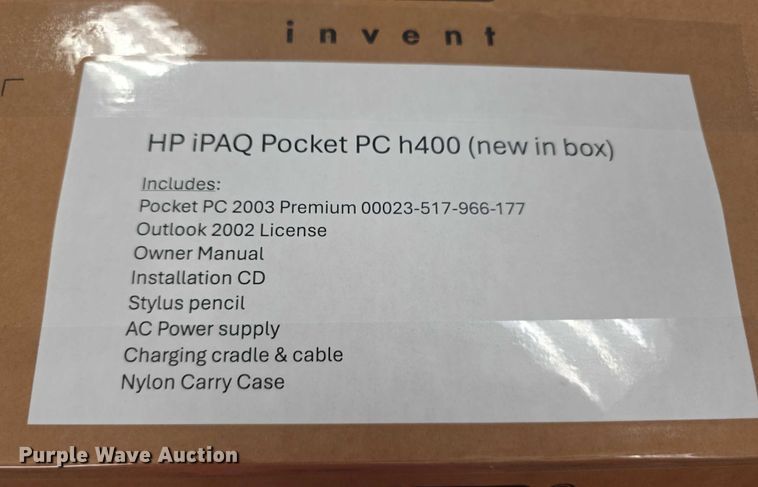 image for item EK5476 (2) HP iPAQ H400 pocket PC