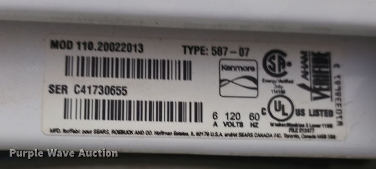 image for item EK5480 Washer and dryer